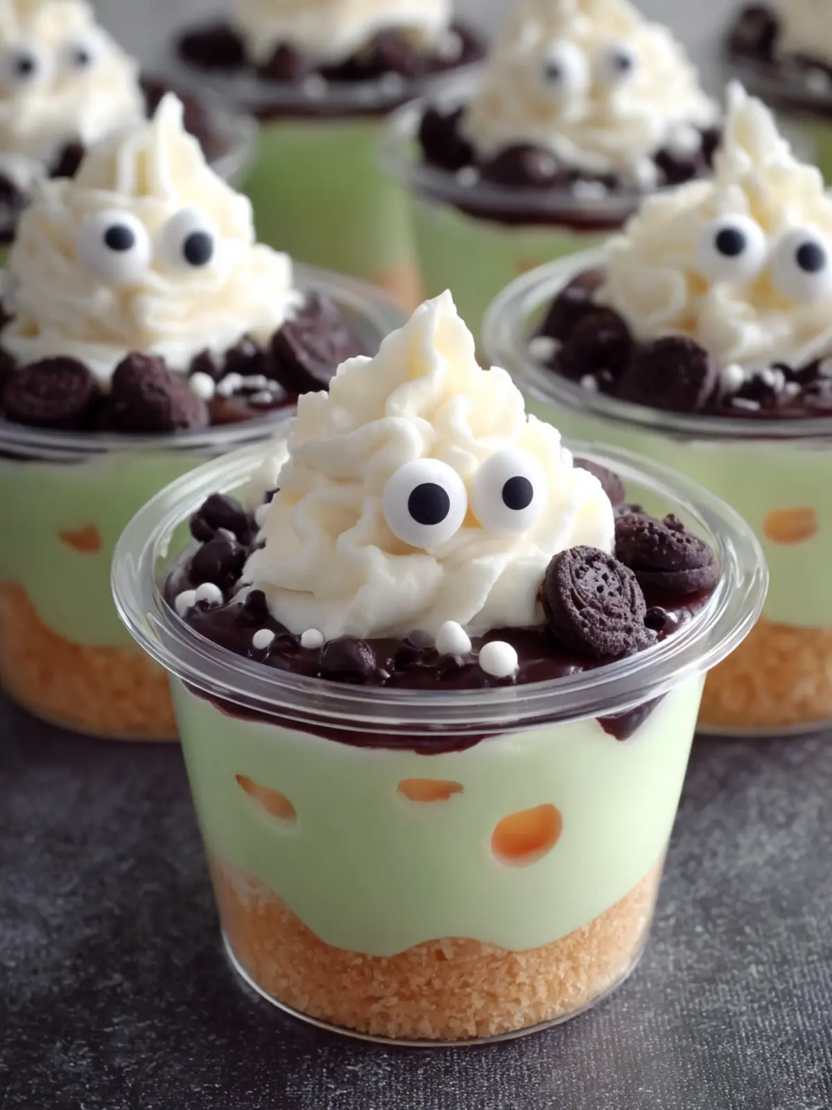 Spooky Halloween Pudding Cups First Image
