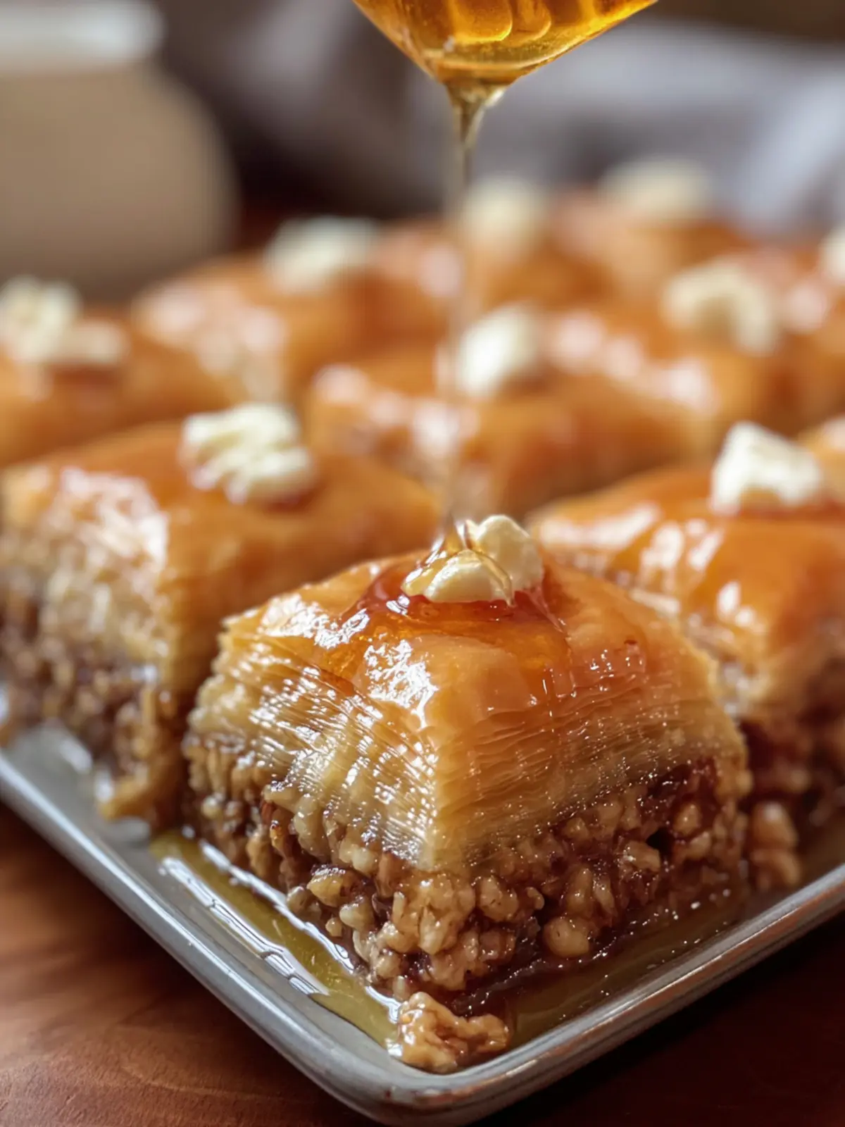 Golden Honey Walnut Baklava First Image