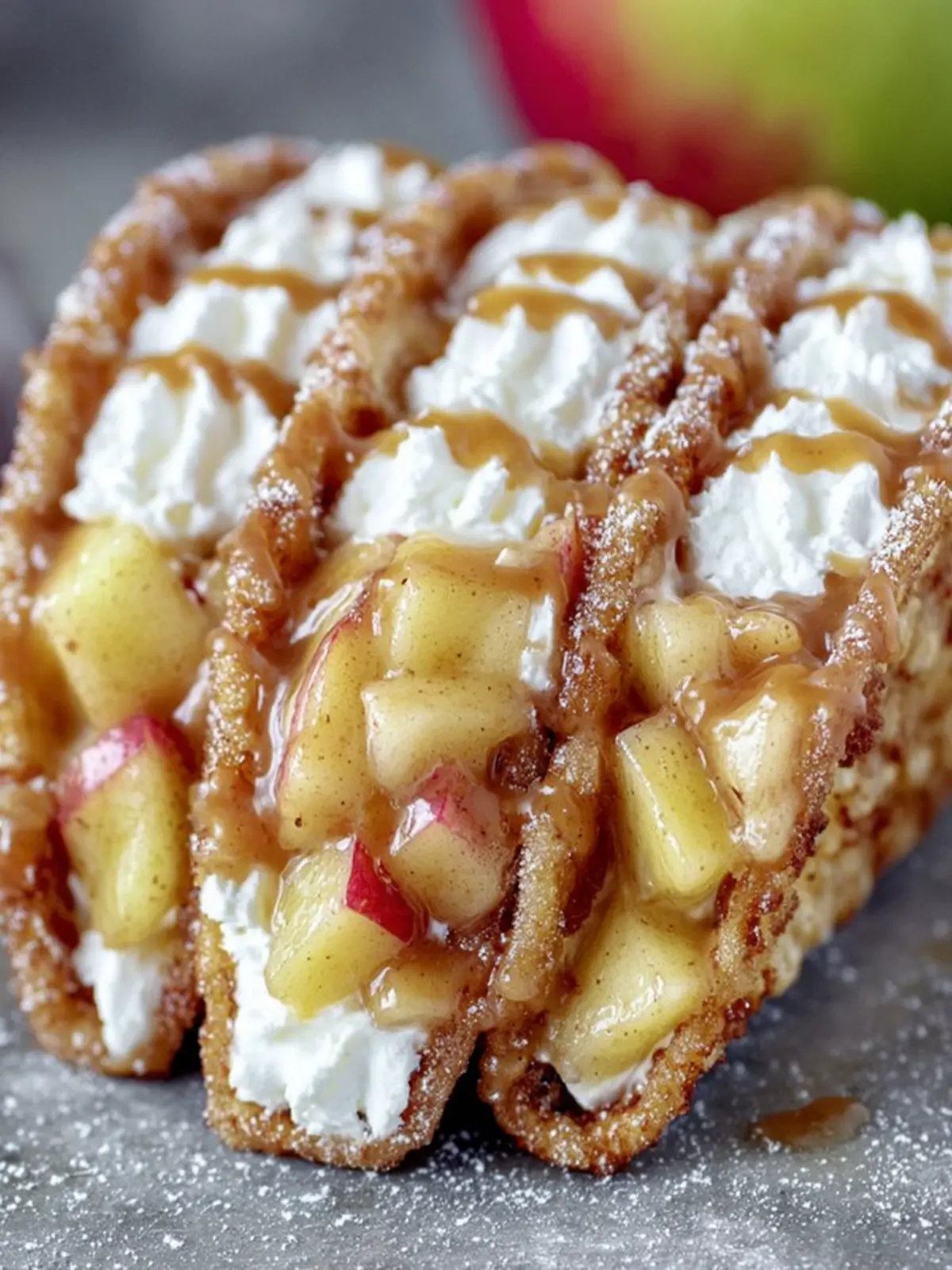 Caramel Apple Dessert Tacos First Image