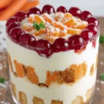 Layered Carrot Cake Trifle Dessert First Image