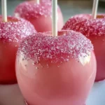 Pink Glitter Candy Apples First Image