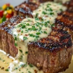 Grilled Steak with Creamy Sauce First Image