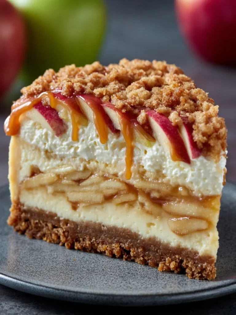 Creamy Caramel Apple Cheesecake First Image