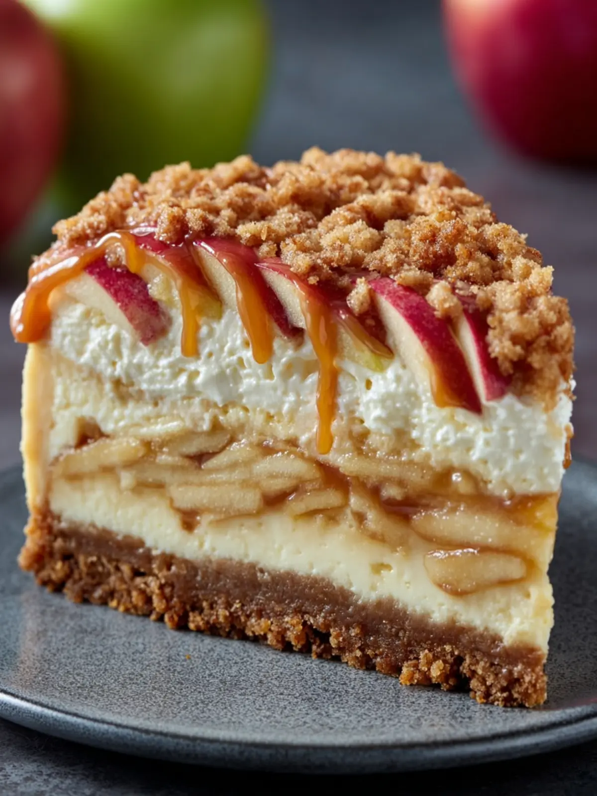 Creamy Caramel Apple Cheesecake First Image