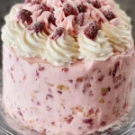 Raspberry Pink Frosted Cake First Image