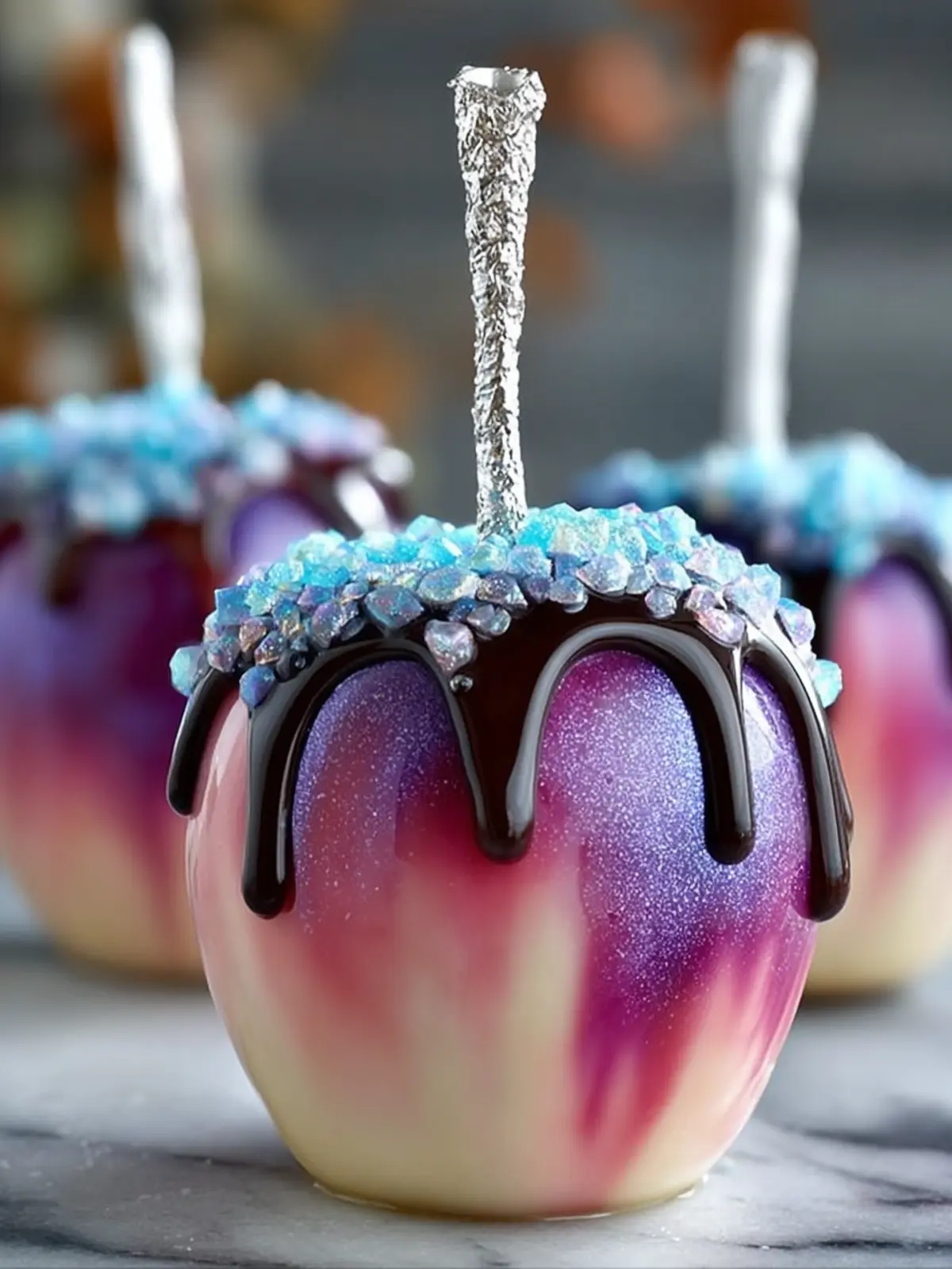 Cosmic Galaxy Candy Apples First Image