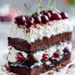 Decadent Black Forest Cake Slice First Image