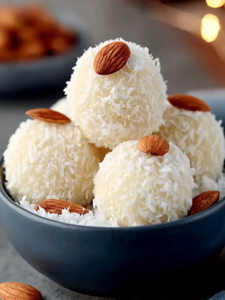 Coconut Almond Sweet Balls First Image
