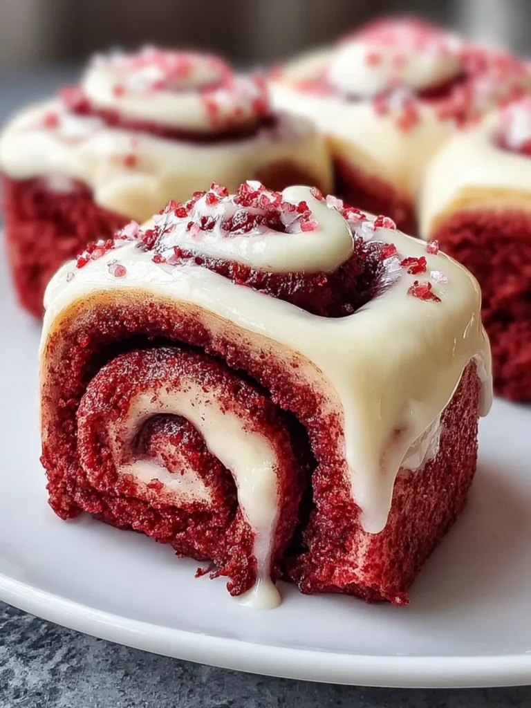 Decadent Red Velvet Cinnamon Rolls First Image