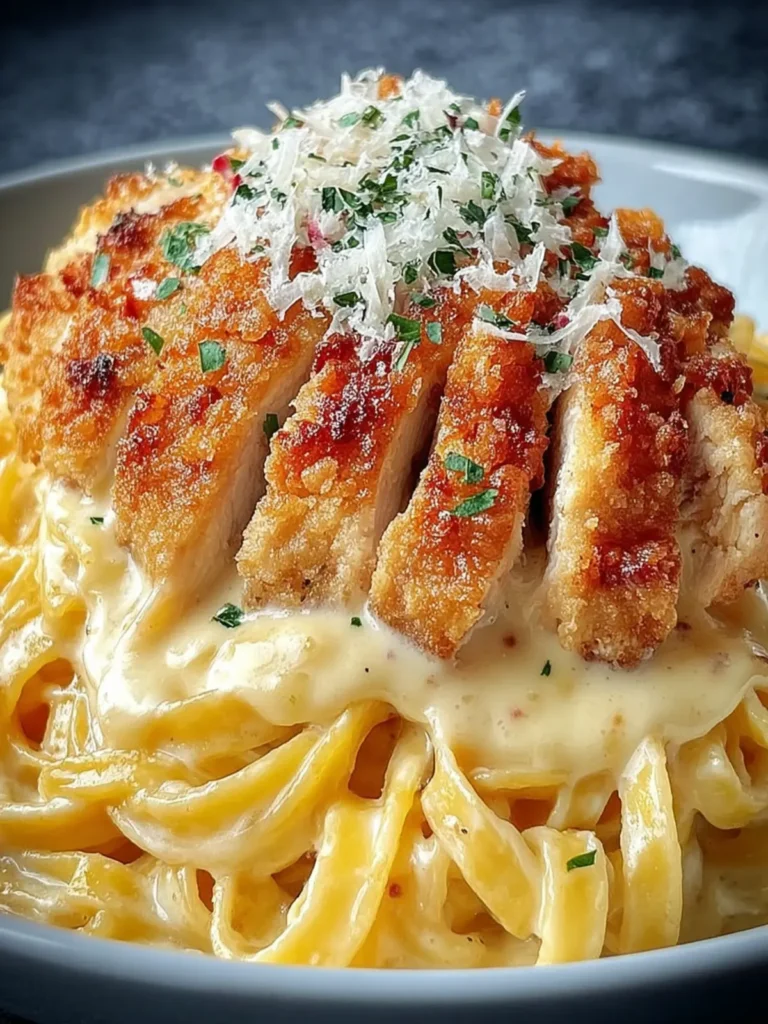 Crispy Chicken Alfredo Pasta First Image