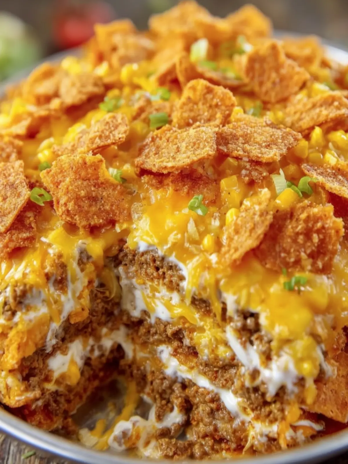 Cheesy Beef Dorito Casserole First Image