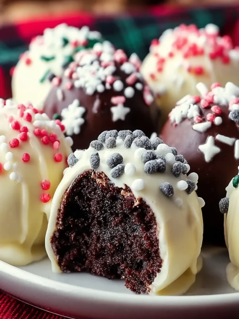 Holiday Chocolate Cake Balls First Image