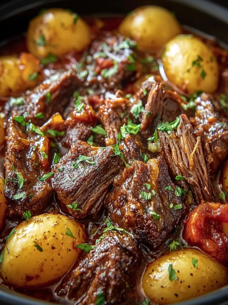 Slow-Cooked Beef with Potatoes First Image