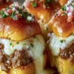 Cheesy Garlic Beef Sliders Recipe First Image