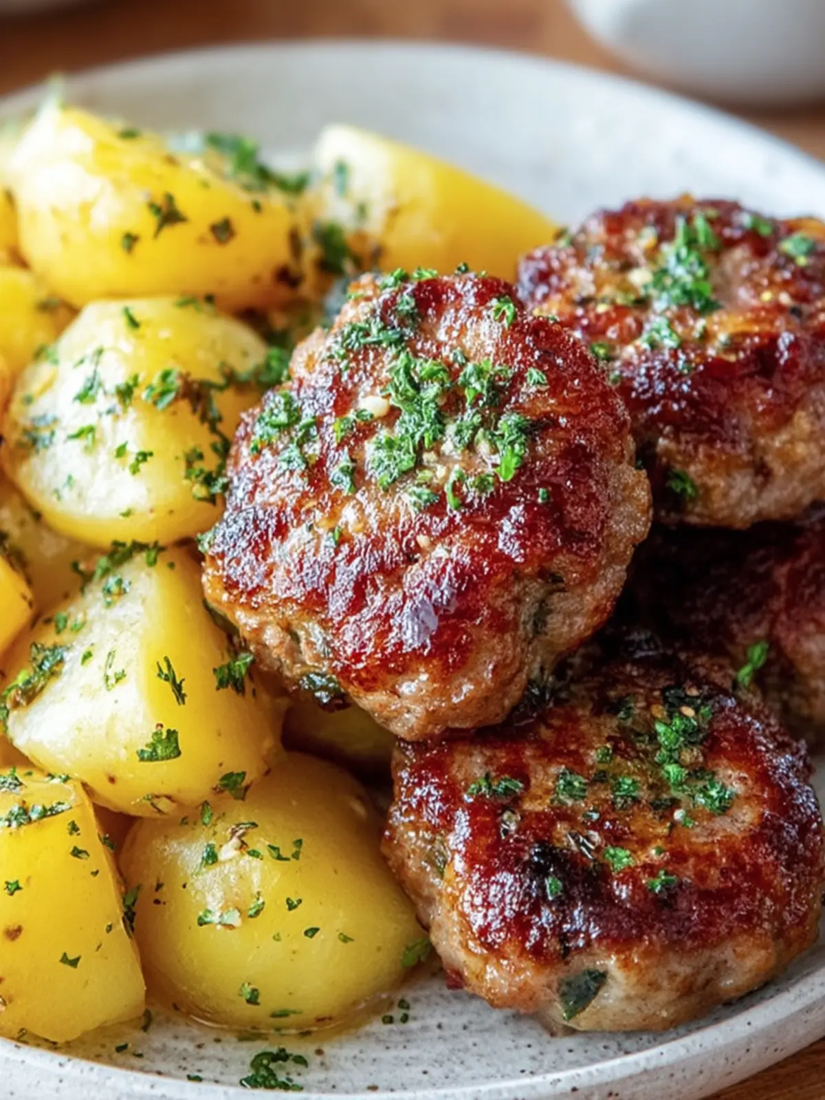 Savory Meat Patties with Potatoes First Image