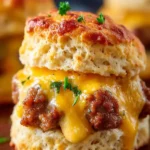 Cheesy Sausage Biscuits Delight First Image