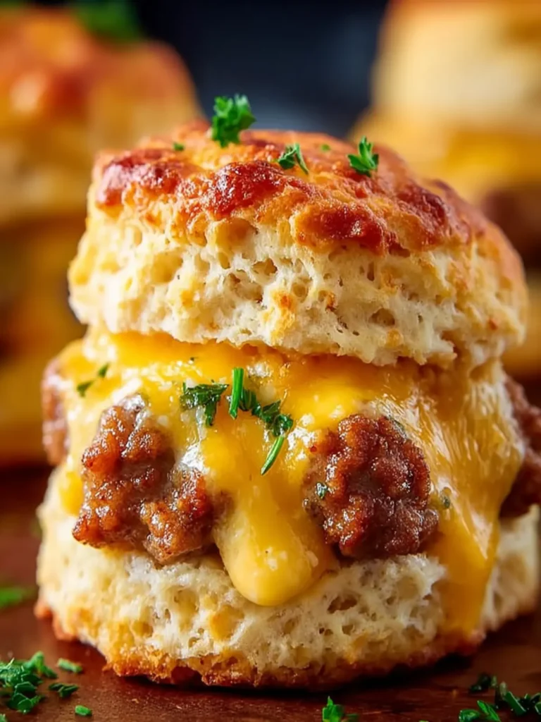 Cheesy Sausage Biscuits Delight First Image