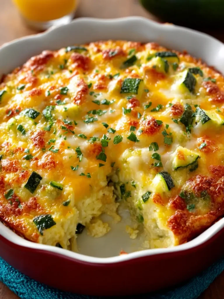 Cheesy Zucchini Casserole Bake First Image