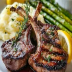 Grilled Lamb Chops with Asparagus First Image