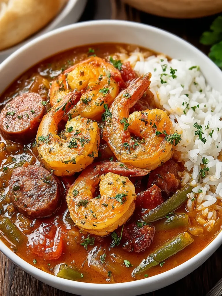 Comforting Shrimp + Sausage Gumbo Recipe for Cozy Nights First Image