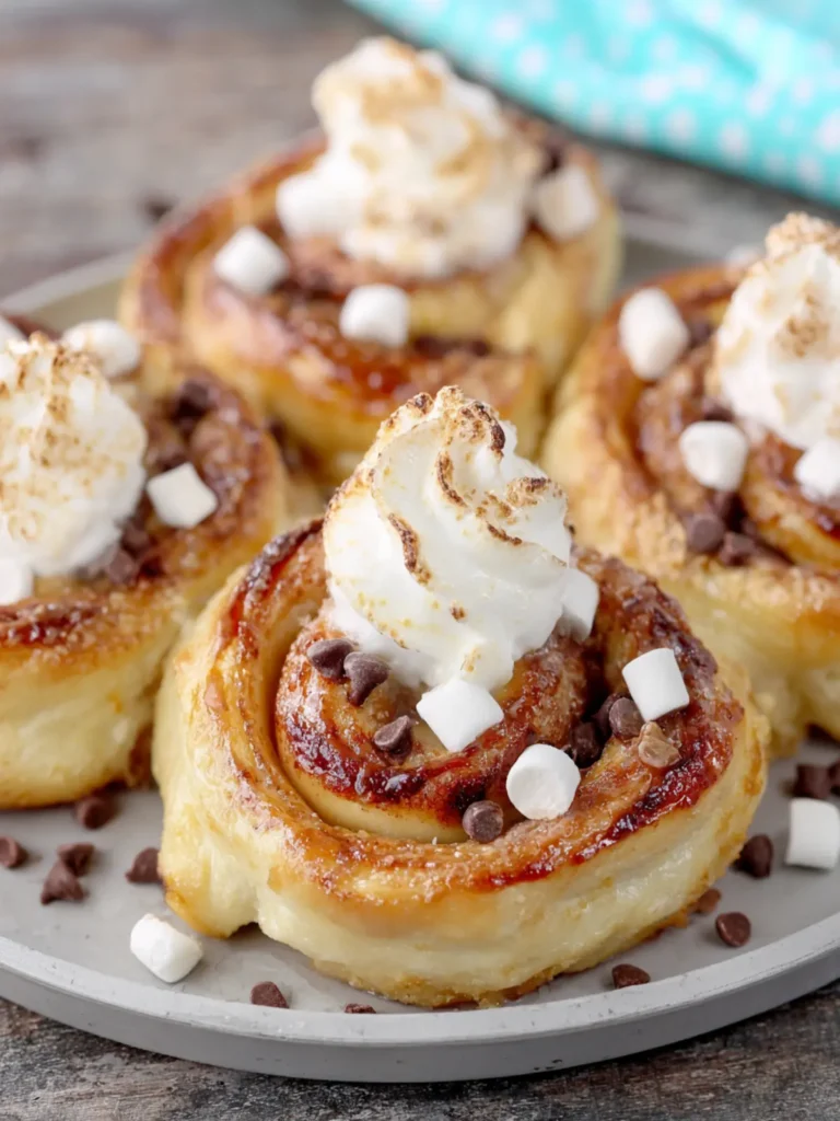 Peanut Butter S’mores Sweet Rolls First Image