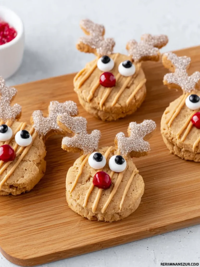 Peanut Butter Reindeer Cookies First Image