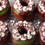Baked Mint Chocolate Donuts First Image