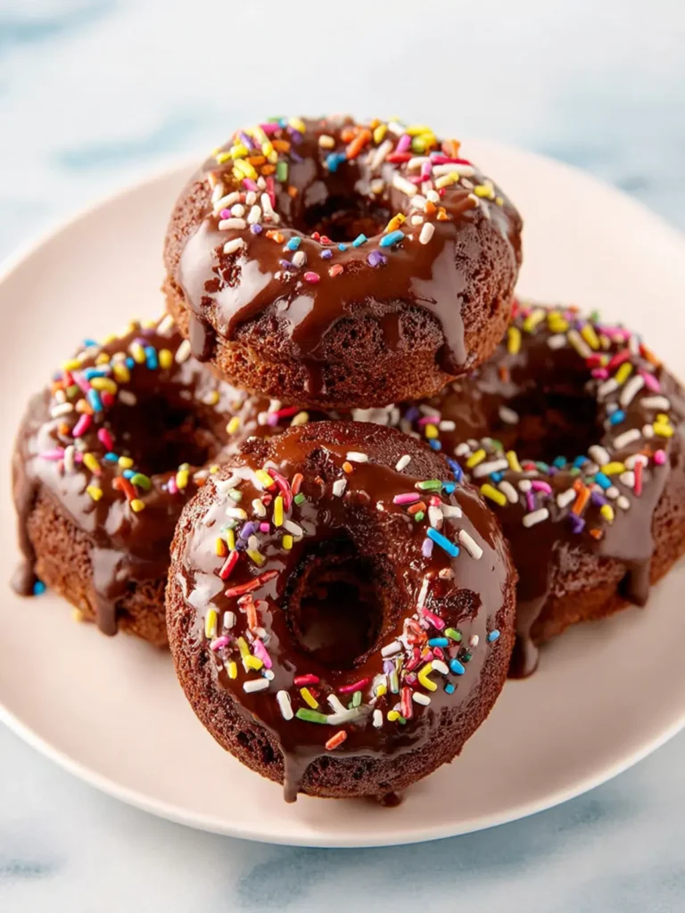 Favorite Chocolate Baked Donuts First Image