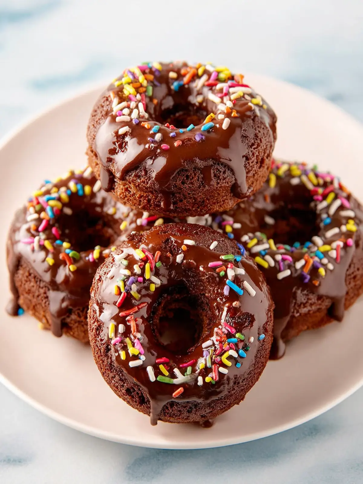 Favorite Chocolate Baked Donuts First Image