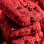 Red Velvet Shortbread Cookies First Image