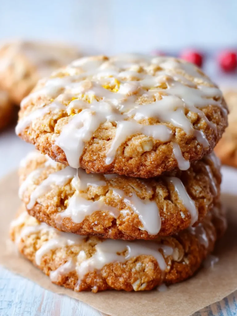 Iced Oatmeal Cookies First Image