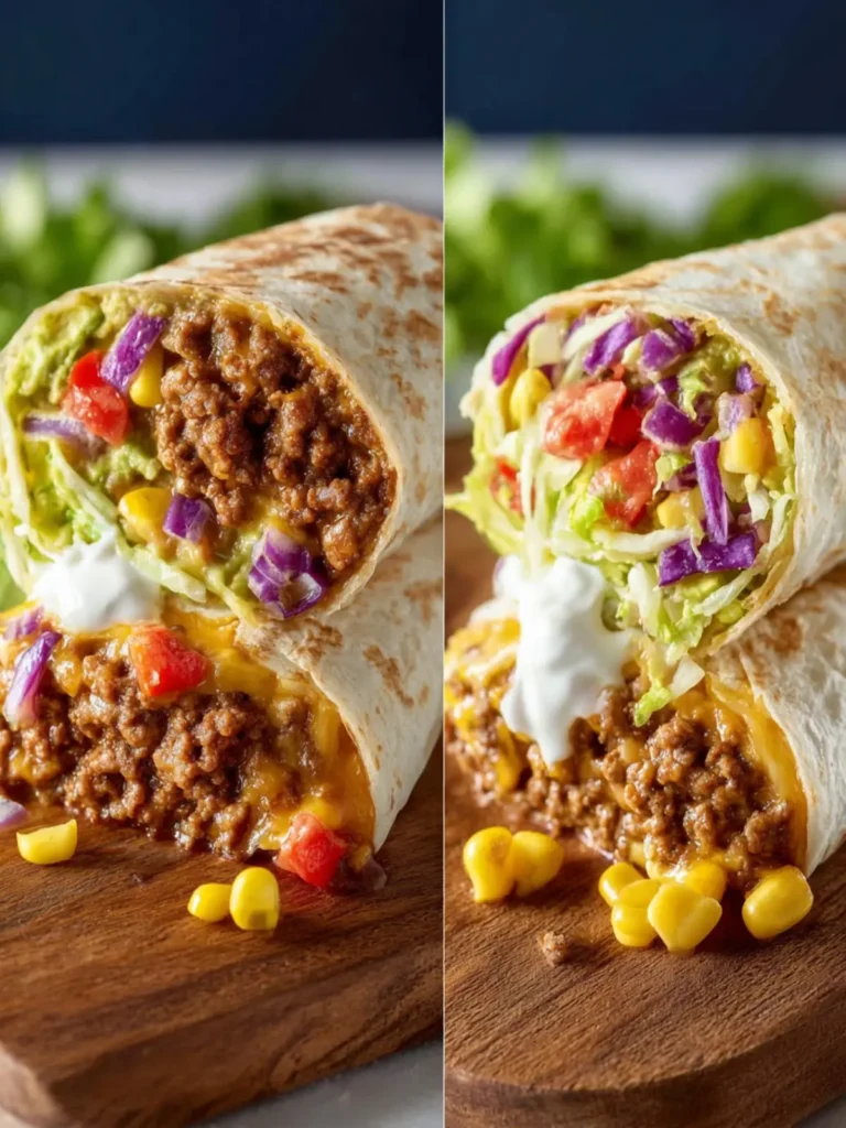 Easy Ground Beef Burrito Recipe First Image