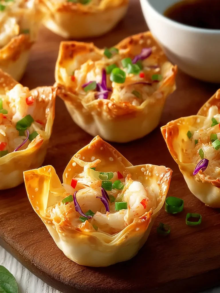 Irresistible Crab Wonton Cups for Flavorful Parties First Image