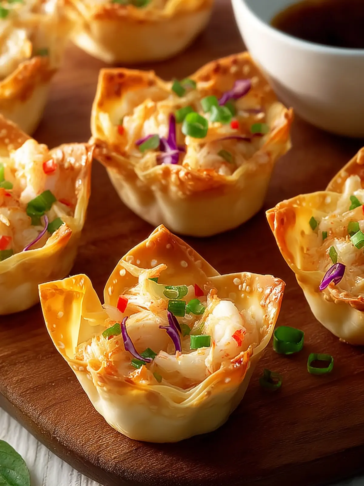Irresistible Crab Wonton Cups for Flavorful Parties First Image