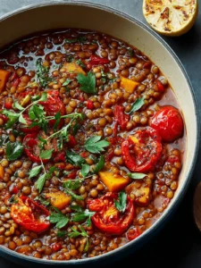 Discover Sweet and Spicy Harissa Lentil Stew Delight First Image
