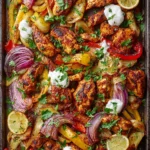 Flavorful Chicken Shawarma Sheet Pan Dinner Recipe First Image