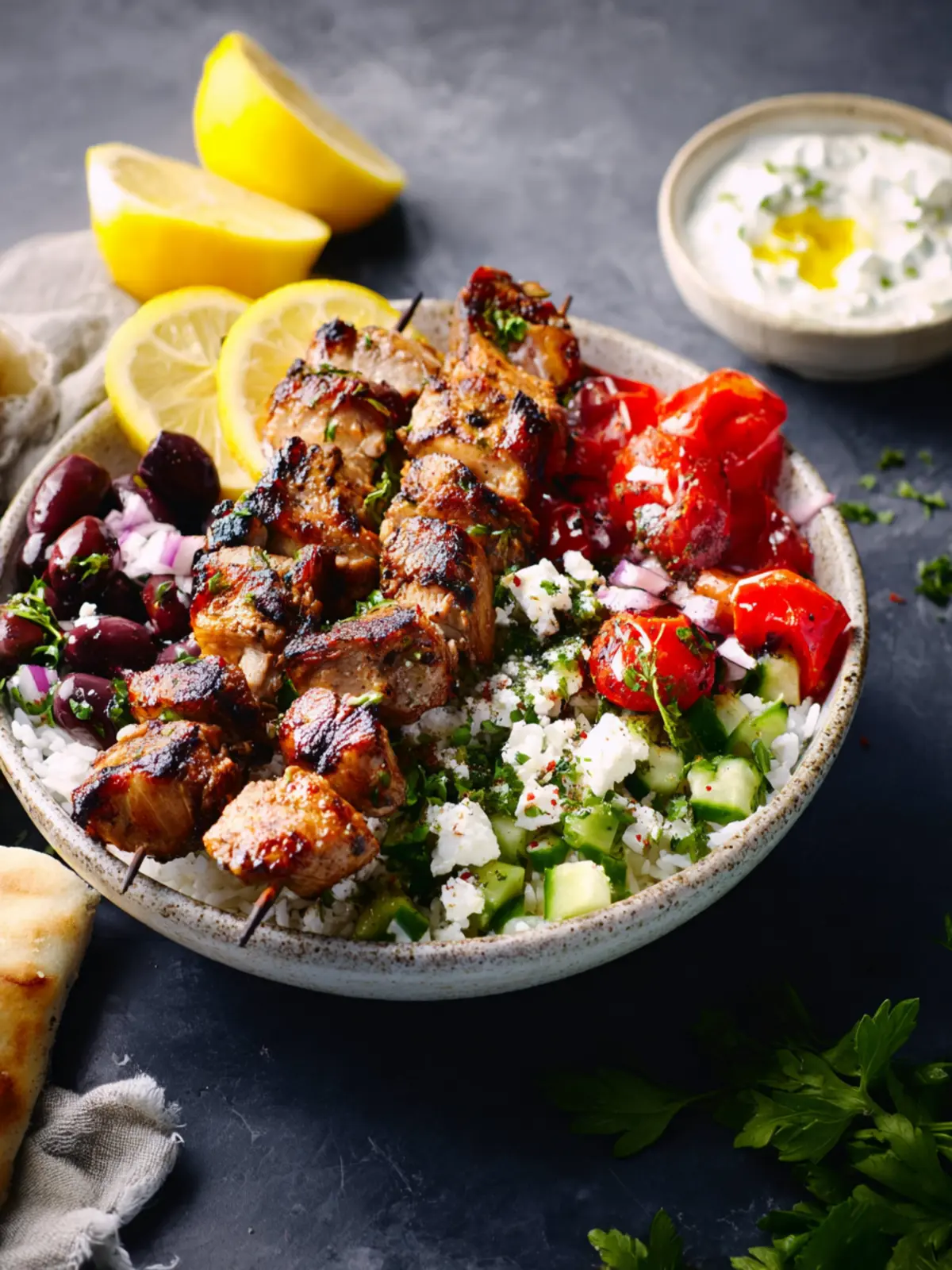 Greek Chicken Bowls First Image