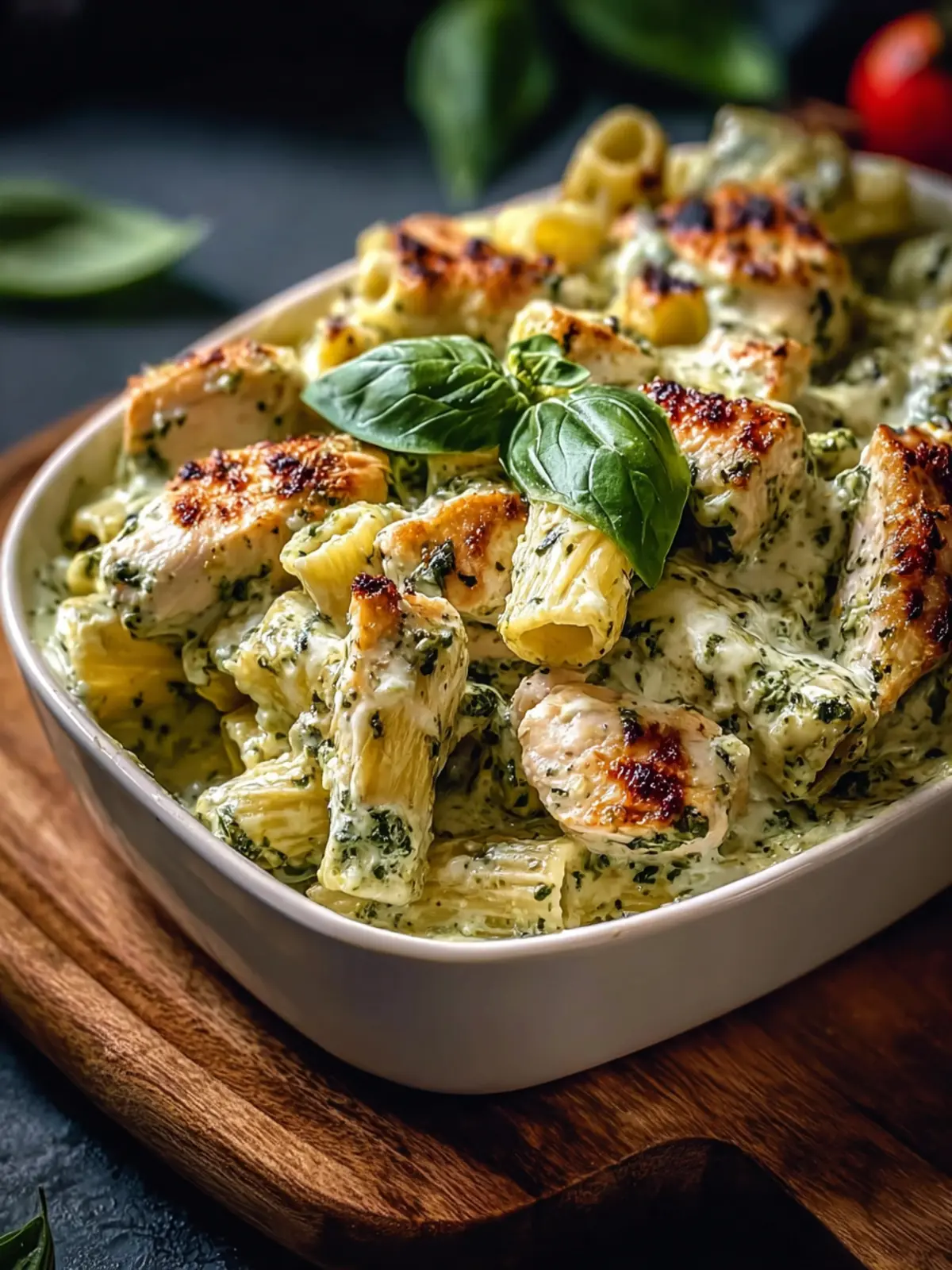 Creamy Pesto Chicken Pasta Bake for Cozy Night In First Image