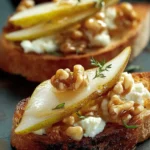 Irresistible Pear Walnut Bruschetta for Fall Gatherings First Image