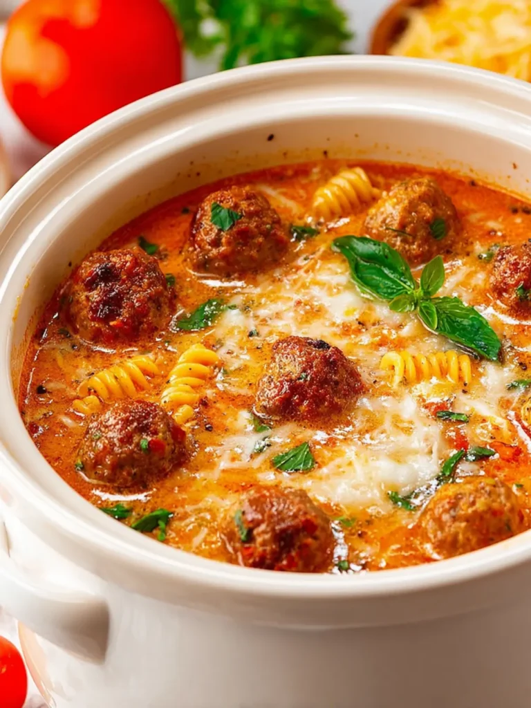 Crock Pot Italian Meatball Soup First Image