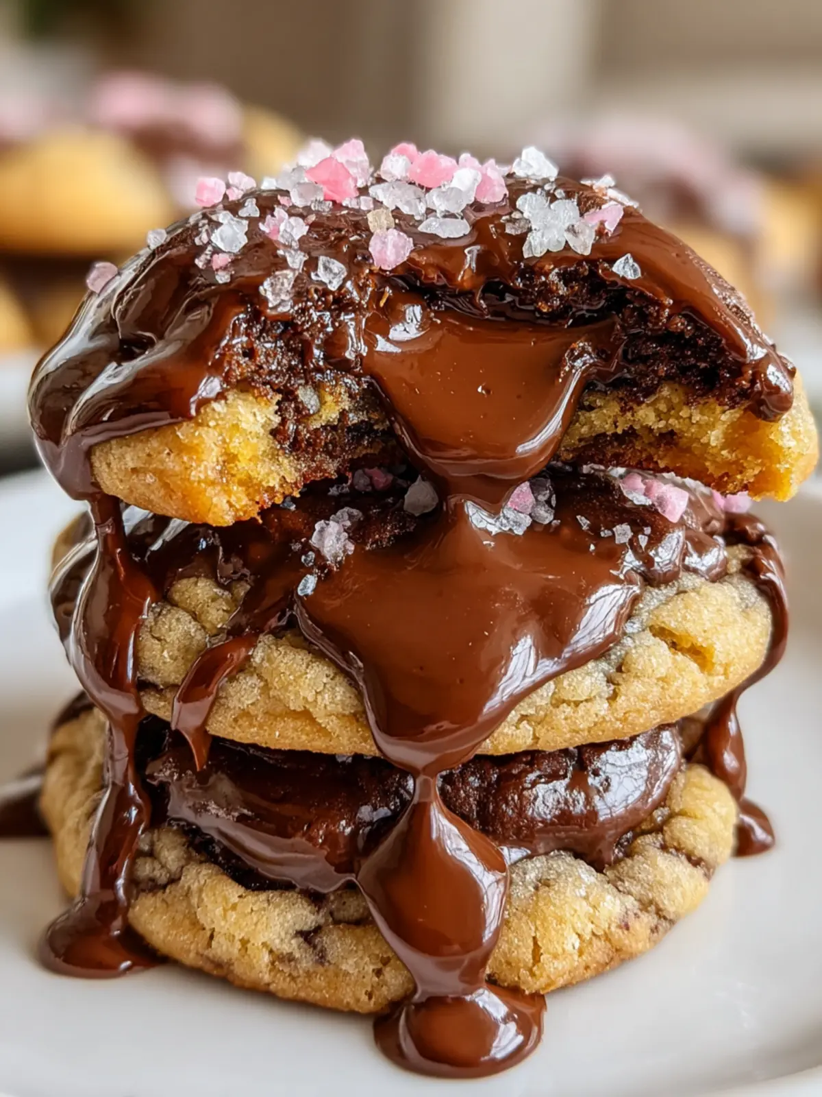 Irresistible Salted Chocolate Drizzle Cookies in 30 Minutes First Image