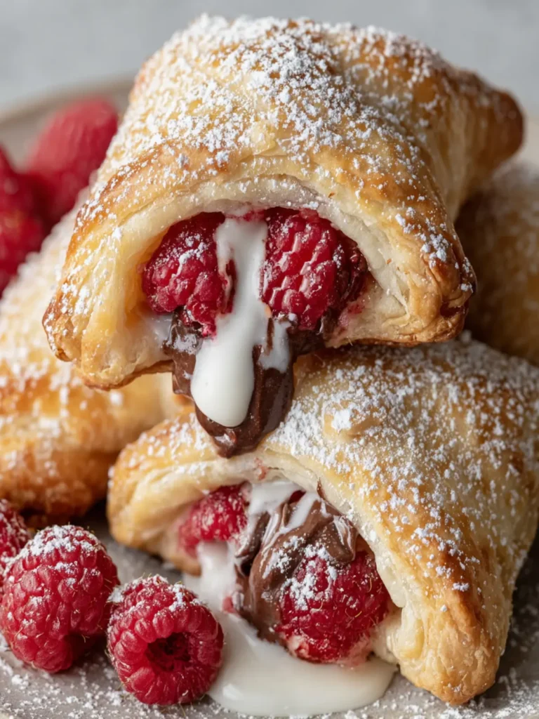 Chocolate Raspberry Cheesecake Turnovers: The Perfect Easy Dessert First Image