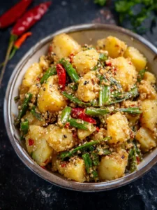 Til Wale Aloo Recipe (Sesame Potato Stir Fry) First Image