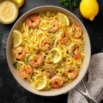 Lemon Garlic Shrimp Pasta First Image