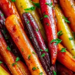 Irresistible Honey Balsamic Glazed Rainbow Carrots Recipe First Image