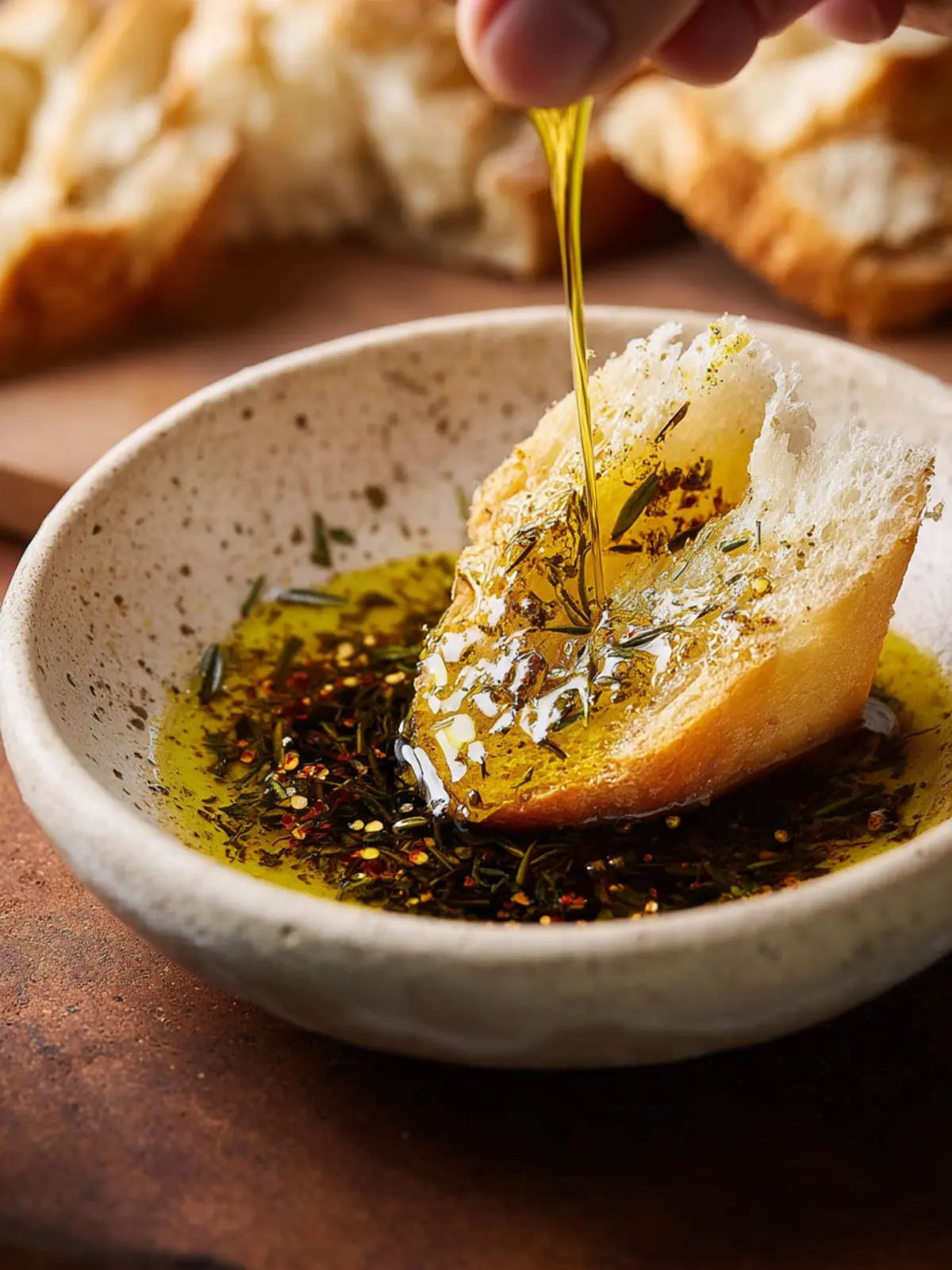 Olive Oil Bread Dip First Image