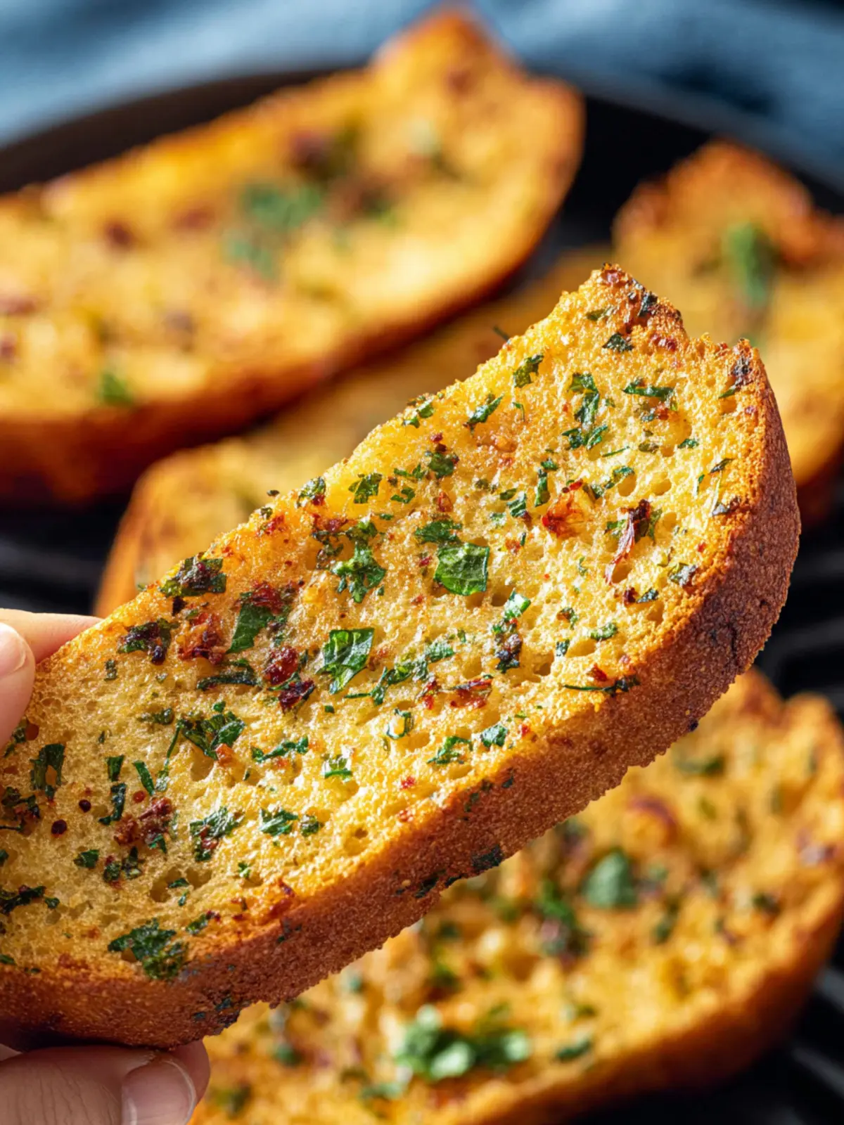 Garlic Bread in Toaster Oven First Image