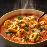Cheesy Tomato Tortellini Soup: Comfort in Every Spoonful! First Image