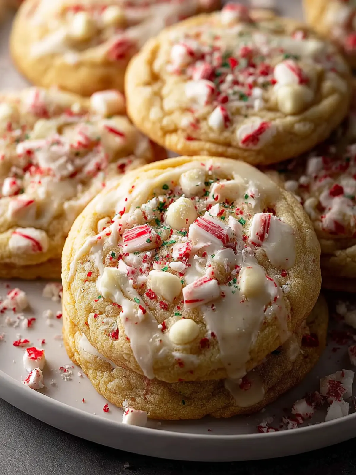 Delicious White Chocolate Peppermint Cookies Recipe to Try! First Image