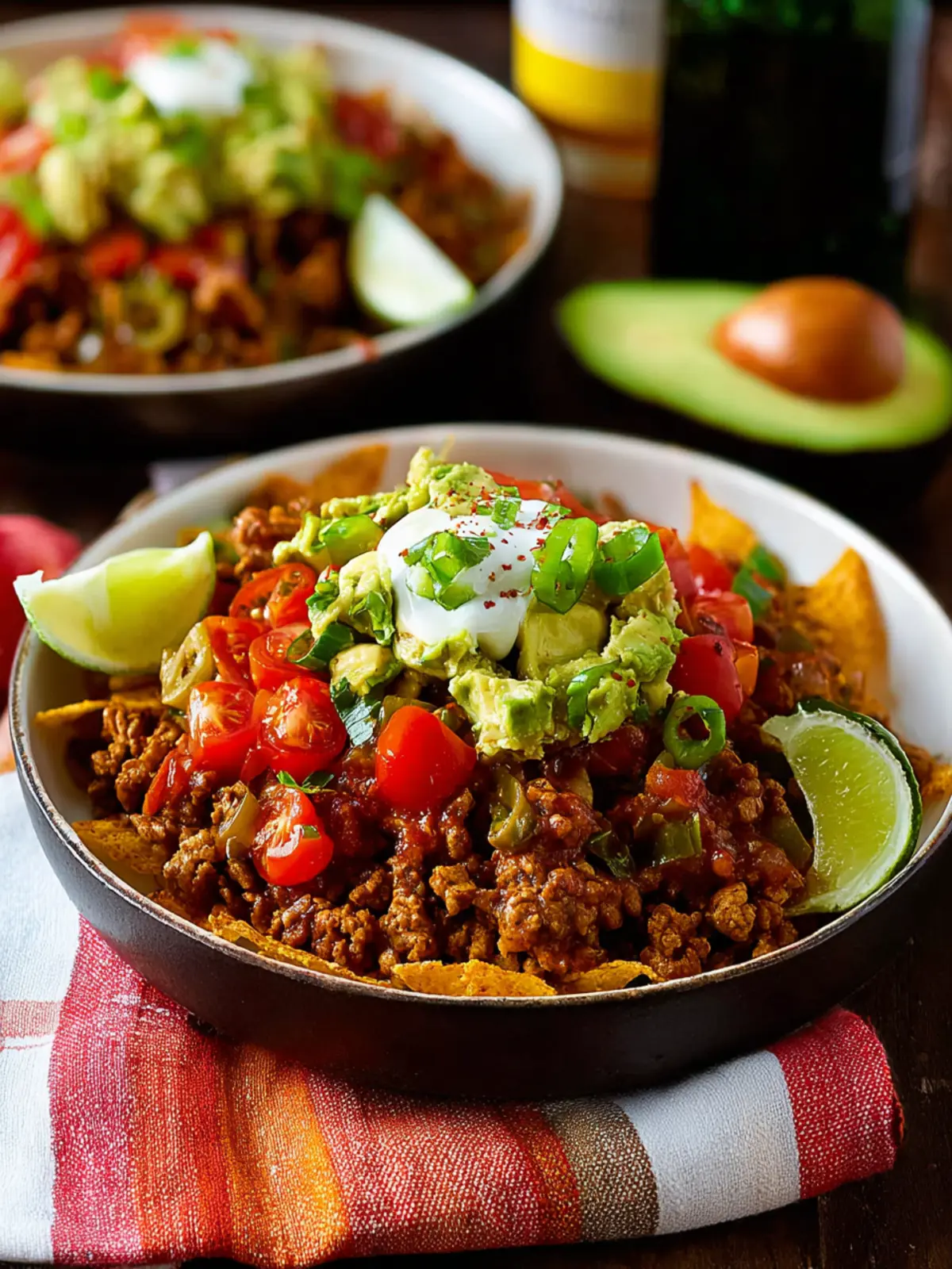 Slow Cooker Turkey Taco Bowls First Image